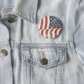 Falsche amerikanische Flagge - vertikal Button (Beispiel)