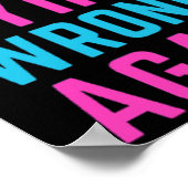 Falsche Anzeige Poster (Ecke)