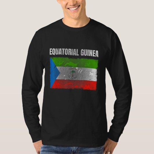 Falsche Äquatoriale Guinea Flag Männer Frauen druc T-Shirt (Vorderseite)