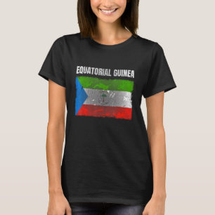 Falsche Äquatoriale Guinea Flag Männer Frauen druc T-Shirt