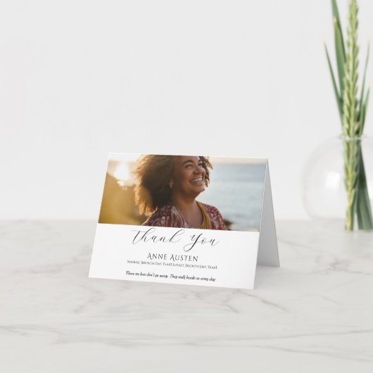 Falsche Beerdigung Dankeschön Karte (Vorderseite)