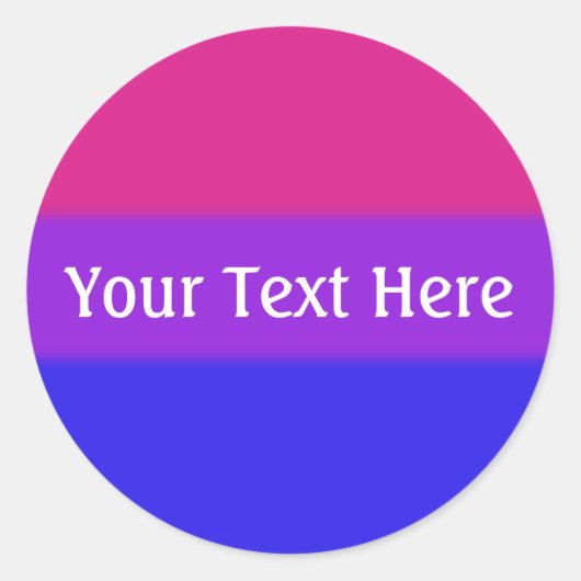 Falsche Bisexuelle Flagge Runder Aufkleber (Vorderseite)