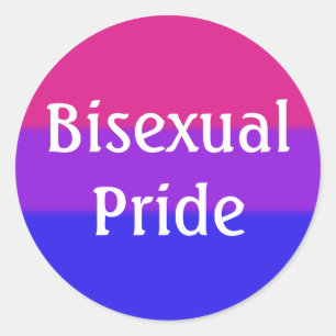 Falsche Bisexuelle Flagge Runder Aufkleber