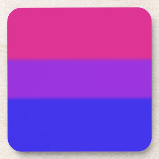 Falsche Bisexuelle Flagge Untersetzer (Vorderseite)