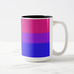 Falsche Bisexuelle Flagge Zweifarbige Tasse