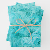 Falsche Blue-Rose-Collage Geschenkpapier Set (Beispiel)