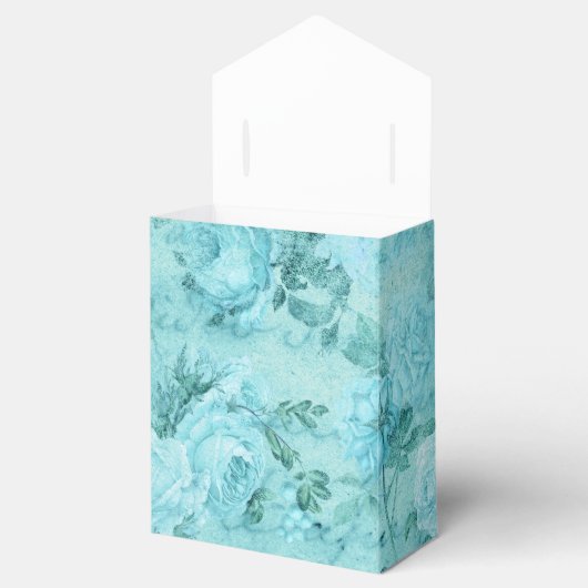 Falsche Blue-Rose-Collage Geschenkschachtel (Geöffnet)