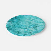 Falsche Blue-Rose-Collage Pappteller (Schrägansicht)