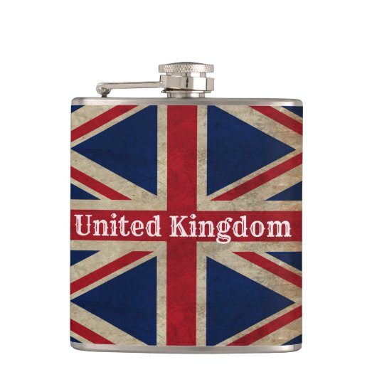 Falsche britische Flagge Flachmann (Vorderseite)