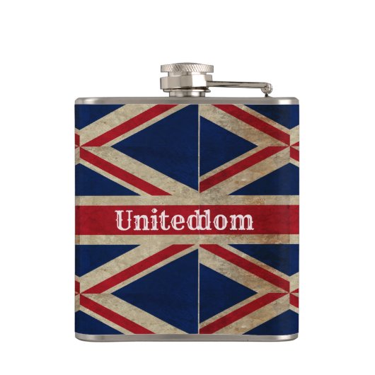 Falsche britische Flagge Flachmann (Rückseite)