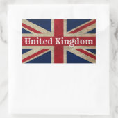 Falsche britische Flagge Rechteckiger Aufkleber (Tasche)