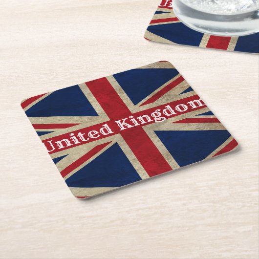 Falsche britische Flagge Rechteckiger Pappuntersetzer (angewinkelt)