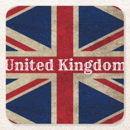 Falsche britische Flagge Rechteckiger Pappuntersetzer