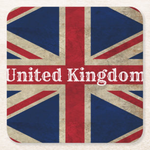 Falsche britische Flagge Rechteckiger Pappuntersetzer