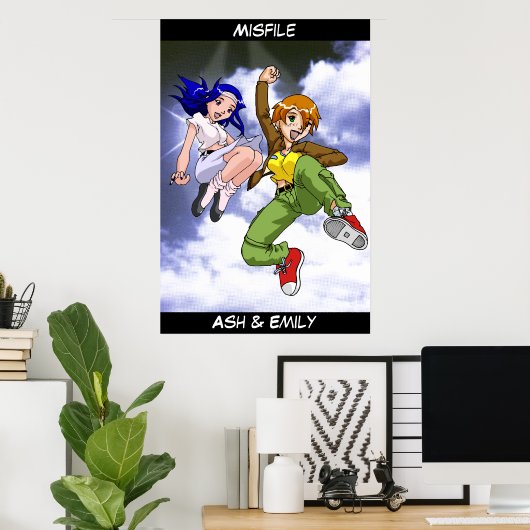 Falsche Buchabdeckung 3 Poster (Heimbüro)