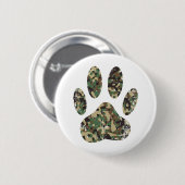 Falsche Camouflage Dog Paw Print Button (Vorne & Hinten)