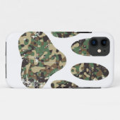 Falsche Camouflage Dog Paw Print Case-Mate iPhone Hülle (Rückseite (Horizontal))