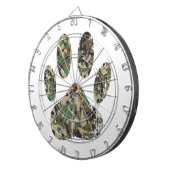 Falsche Camouflage Dog Paw Print Dartscheibe (Vorderseite rechts)