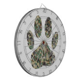 Falsche Camouflage Dog Paw Print Dartscheibe (Vorderseite Links)