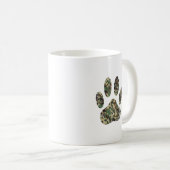Falsche Camouflage Dog Paw Print Kaffeetasse (VorderseiteRechts)