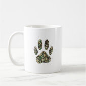 Falsche Camouflage Dog Paw Print Kaffeetasse (Links)