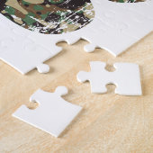 Falsche Camouflage Dog Paw Print Puzzle (Seite)