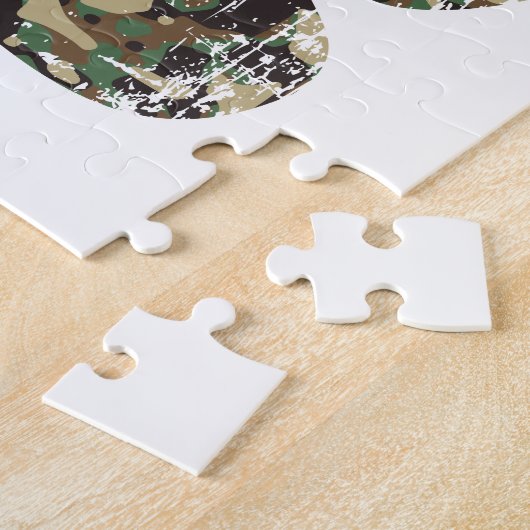 Falsche Camouflage Dog Paw Print Puzzle (Seite)