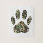 Falsche Camouflage Dog Paw Print Puzzle (Vertikal)
