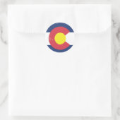 Falsche Colorado-Flagge Runder Aufkleber (Tasche)