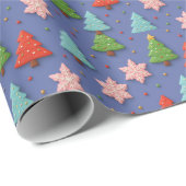 Falsche Cookies in Ton-Weihnachtsgeschenkverpackun Geschenkpapier (Rolleneckpunkt)
