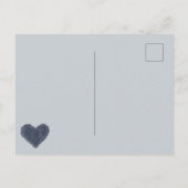 Falsche Creme-Denim-Blaujeans Postkarte (Rückseite)