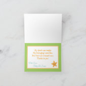 Falsche Dankeschön Karte Striped Ocean Sea Life (Innenseite)