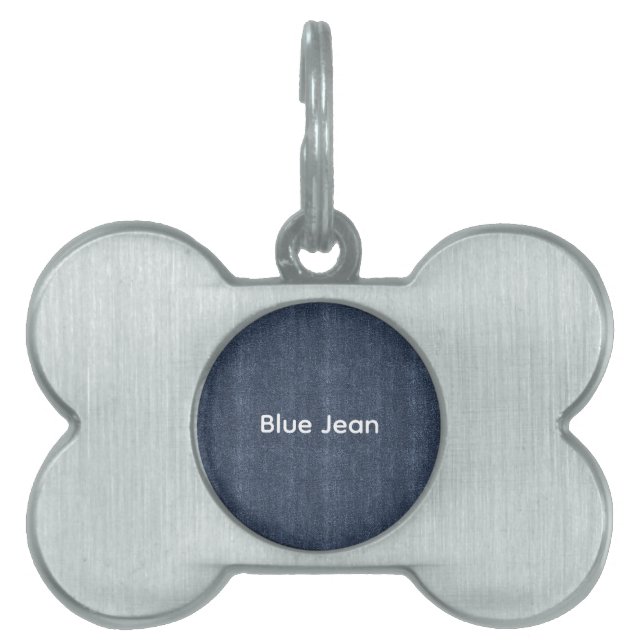 Falsche Denim-Blaujeans-Geburtstag Tiermarke (Vorderseite)