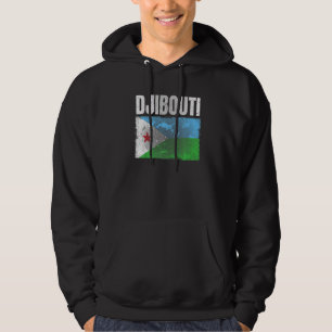 Falsche Dschibuti-Flag Grafik für Männer Frauen Ki Hoodie