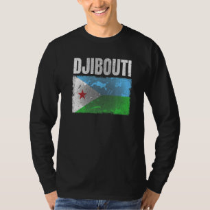 Falsche Dschibuti-Flag Grafik für Männer Frauen Ki T-Shirt