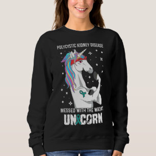 Falsche Einhorn-Polyzystische Nierenerkrankung Bew Sweatshirt