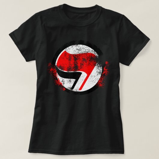 Falsche Fahne für antifaschistische Aktionen T-Shirt (Design vorne)