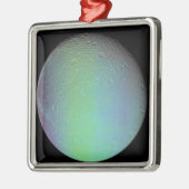 Falsche Farbansicht des Mondfels Saturn Ornament Aus Metall (Links)