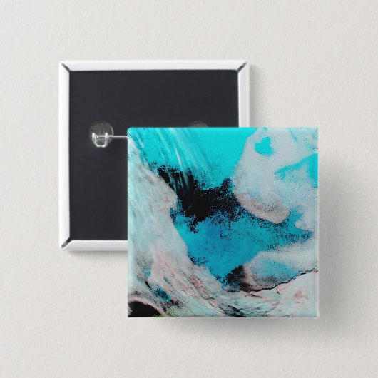 Falsche Farbansicht von Polynya (offenes Wasser) Button (Vorne & Hinten)