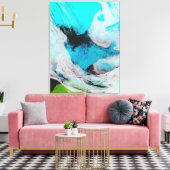 Falsche Farbansicht von Polynya (offenes Wasser) Leinwanddruck (Insitu (Wohnzimmer))