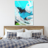 Falsche Farbansicht von Polynya (offenes Wasser) Leinwanddruck (Insitu (Schlafzimmer))