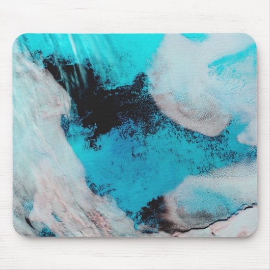 Falsche Farbansicht von Polynya (offenes Wasser) Mousepad (Vorne)