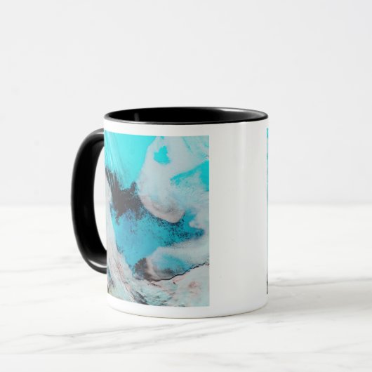 Falsche Farbansicht von Polynya (offenes Wasser) Tasse (Vorderseite Links)