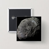 Falsche Farbansicht von Saturns Mondhyperion Button (Vorne & Hinten)