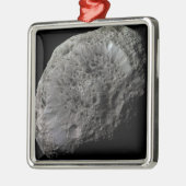 Falsche Farbansicht von Saturns Mondhyperion Silbernes Ornament (Links)
