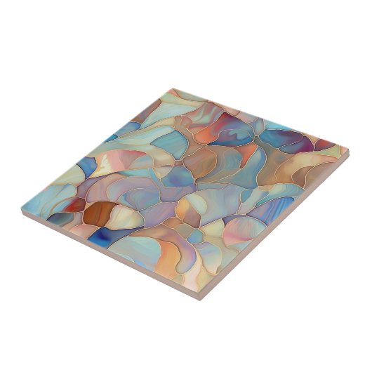 Falsche farbenfrohe Perlmutter Fliese (Seite)