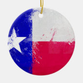 Falsche Flagge des Staates Texas Keramik Ornament (Vorne)