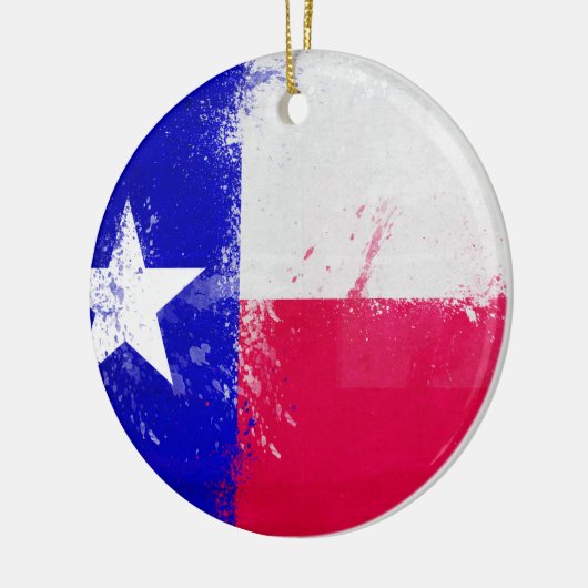 Falsche Flagge des Staates Texas Keramik Ornament (Links)