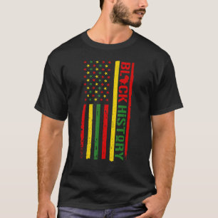 Falsche Flagge - Schwarze Geschichte ist amerikani T-Shirt