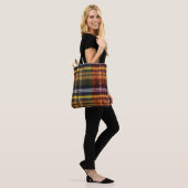 Falsche Flanell-Karotüte Tasche (Am Model)